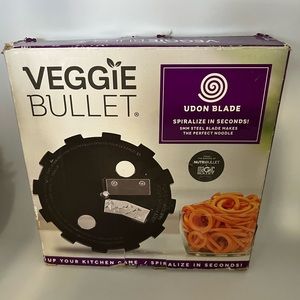 Veggie Bullet Udon Blade Vegetable Spiralizer Spiral Cutter NIB